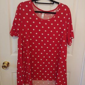 Lularoe Perfect T - Minnie Mouse dots! Very good condition.